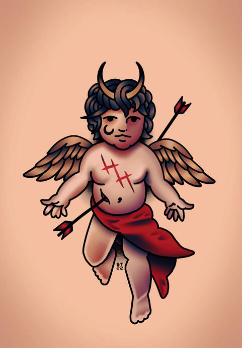 heathen hawking cherub