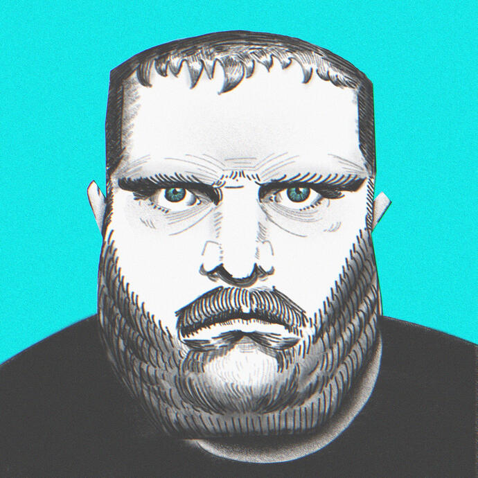 based on a photo by bruce gilden